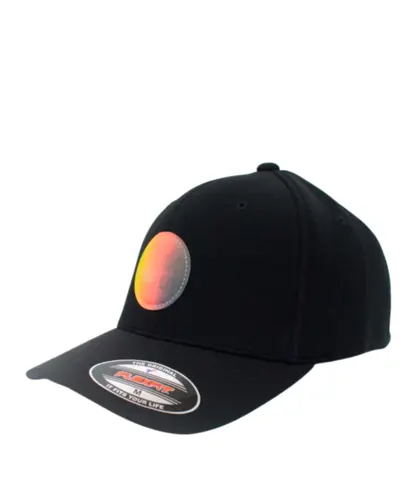 Boné Quiksilver Flexfit Hologram Round Logo Preto