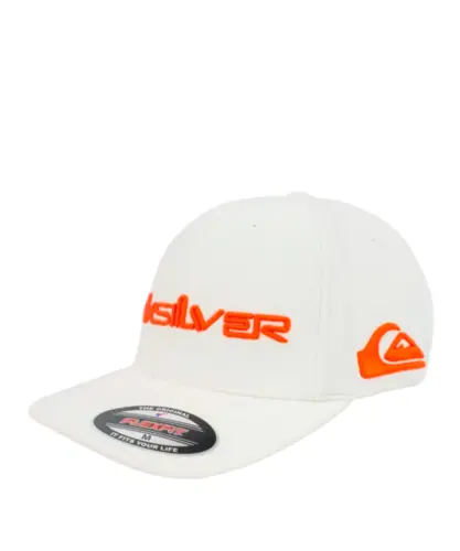 Boné Quiksilver Flexfit Emb Type Momentum Branco