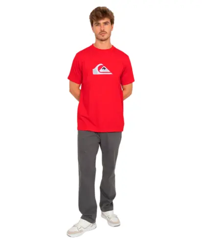 Camiseta Quiksilver Comp Logo Vermelho