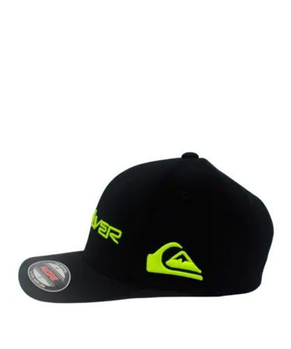 Boné Quiksilver Flexfit Emb Type Momentum Preto