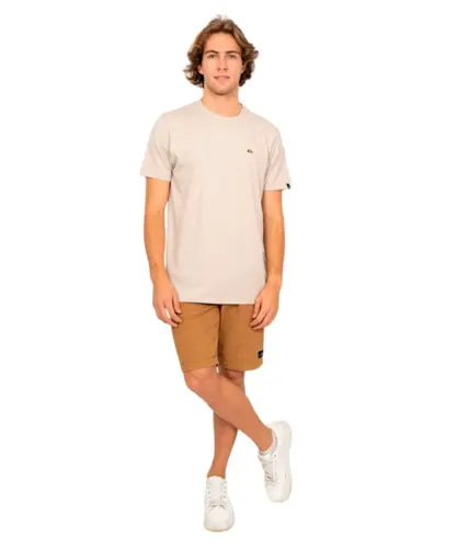 Camiseta Quiksilver Embroidery Areia