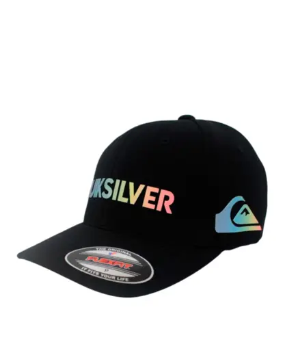 Boné Quiksilver Flexfit Gradient Type Antique Preto