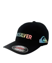 Boné Quiksilver Flexfit Gradient Type Antique Preto