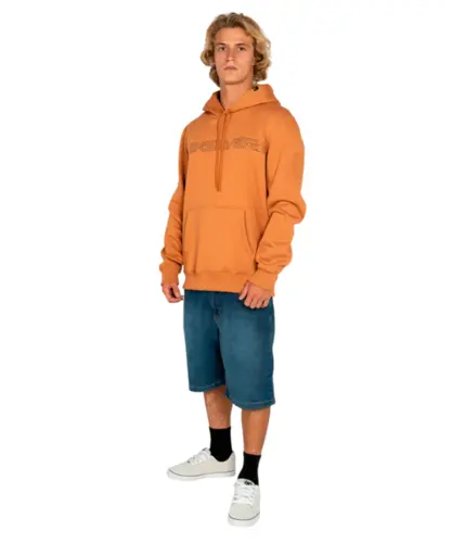 Moletom Quiksilver Fech Word Block Mostarda