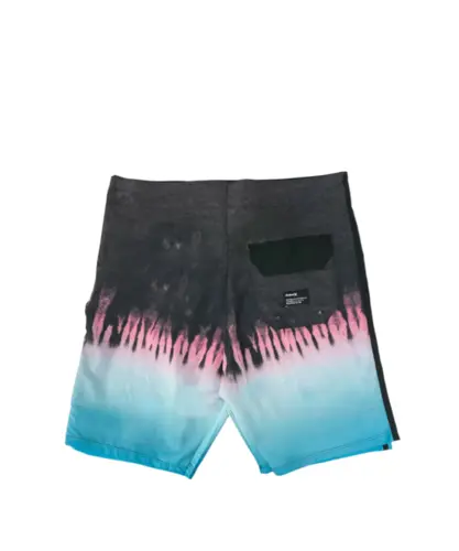 Bermuda Hurley Água Surf Trip Azul Rosa