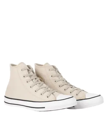 Tênis Converse Chuck Taylor All Star Hi Authentic Glam Bege Claro Ouro Claro