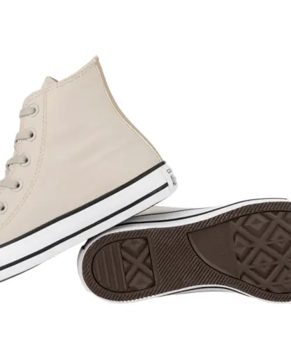 Tênis Converse Chuck Taylor All Star Hi Authentic Glam Bege Claro Ouro Claro