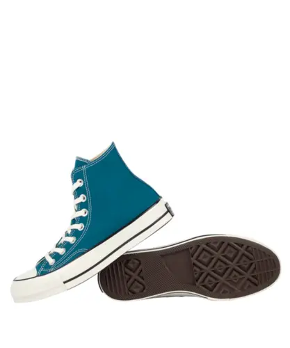 Tênis Converse Chuck 70 Hi Seasonal Verde Petroleo Amendoa