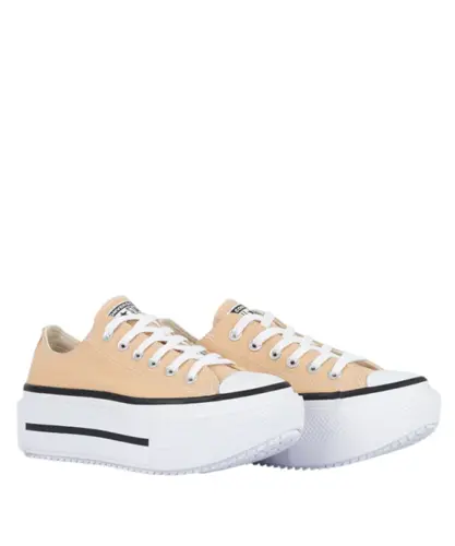 Tênis Converse Chuck Taylor All Star Lift Double Stack Ox Seasonal Bege Mostarda