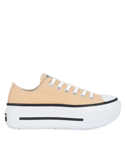 Tênis Converse Chuck Taylor All Star Lift Double Stack Ox Seasonal Bege Mostarda