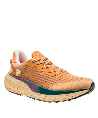 Tênis Fila Racer Speedzone TR Feminino Caramelo Escuro Creme Laranja