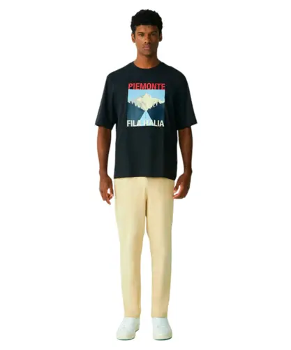 Camiseta Fila Over Piemonte Ag Preto