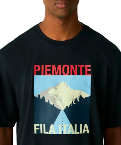 Camiseta Fila Over Piemonte Ag Preto