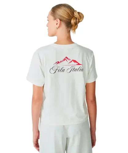 Camiseta Fila Box Piemonte Off White Gardenia
