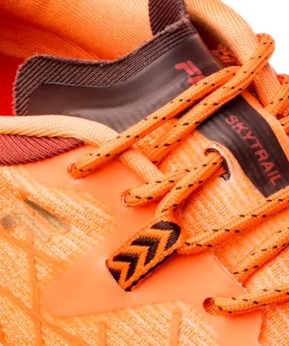 Tênis Fila Racer Skytrail Laranja Marrom Avermelhado Verde Limão