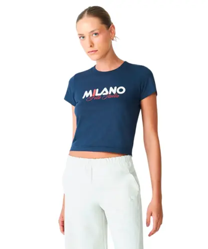 Camiseta Fila Slim Milano AG Marinho