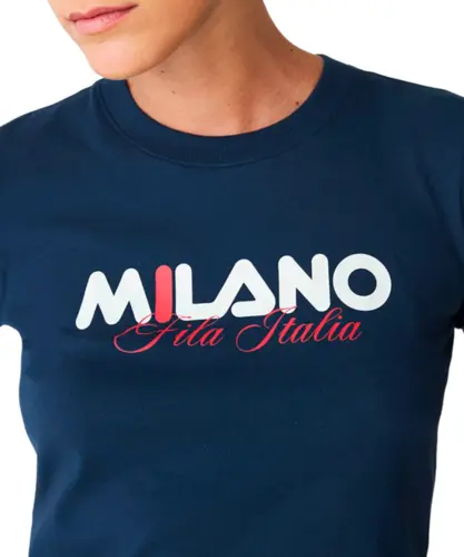 Camiseta Fila Slim Milano AG Marinho