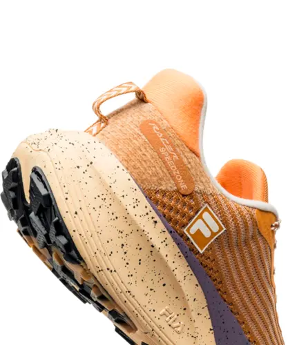 Tênis Fila Racer Speedzone TR Caramelo Escuro Creme Laranja