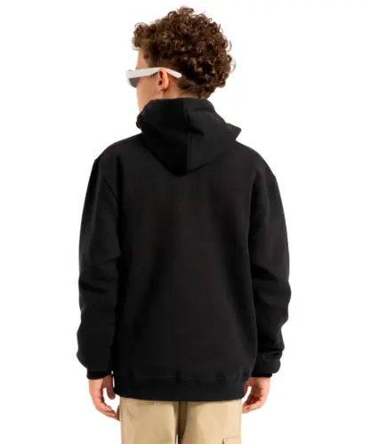 Moletom Volcom Canguru Single Stone Juvenil Preto