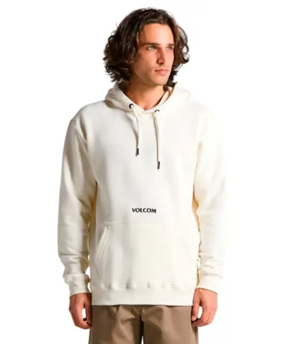 Moletom Volcom Canguru Signature Off White