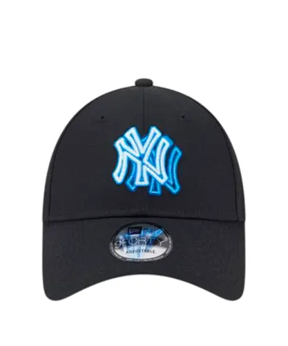 Boné New Era Neon Preto e Azul