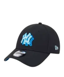 Boné New Era Neon Preto e Azul