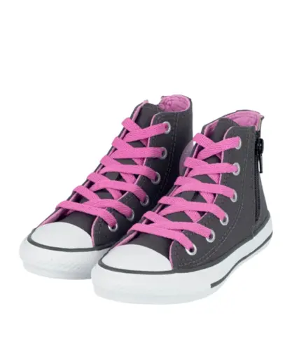 Tênis Converse Chuck Taylor All Star Side Zip Grafite Escuro Orquidea