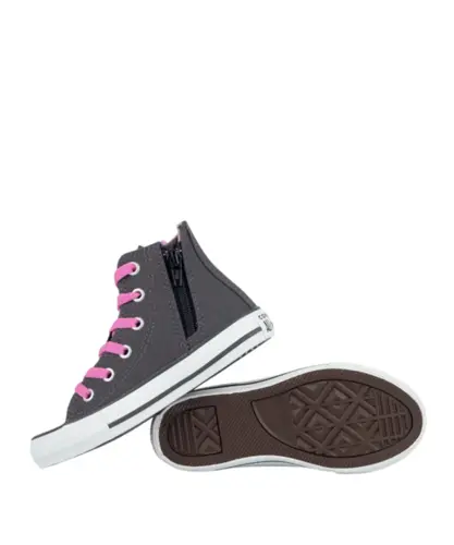 Tênis Converse Chuck Taylor All Star Side Zip Grafite Escuro Orquidea
