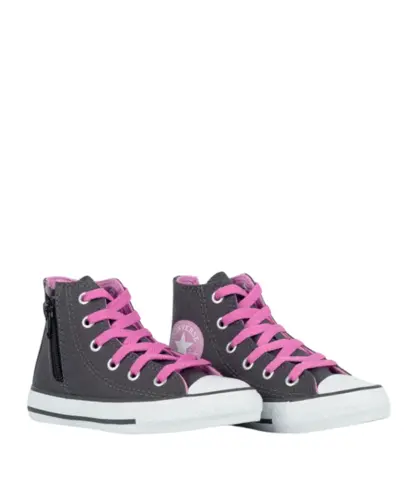 Tênis Converse Chuck Taylor All Star Side Zip Grafite Escuro Orquidea