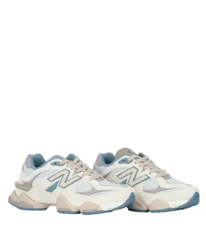 Tênis New Balance 9060 Azul Acinzentado Bege Claro