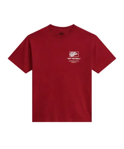 Camiseta Vans Stacked Hi SS Tee Bordeaux