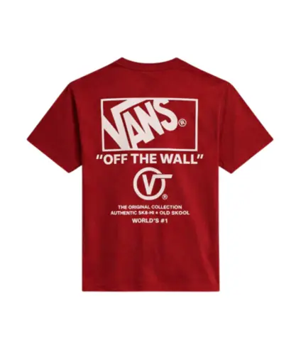 Camiseta Vans Stacked Hi SS Tee Bordeaux