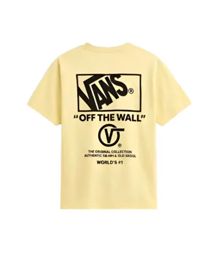 Camiseta Vans Stacked Hi SS Tee Faded Yellow