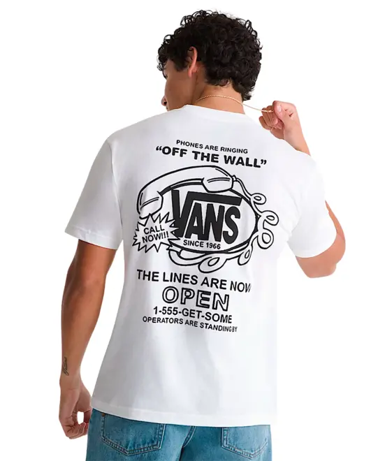 Camiseta Vans Hot Lines T-Shirt White - Camiseta Vans Hot Lines T