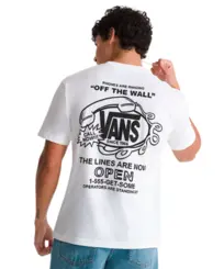 Camiseta Vans Hot Lines T-Shirt White