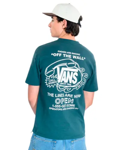 Camiseta Vans Hot Lines Mystic Moss