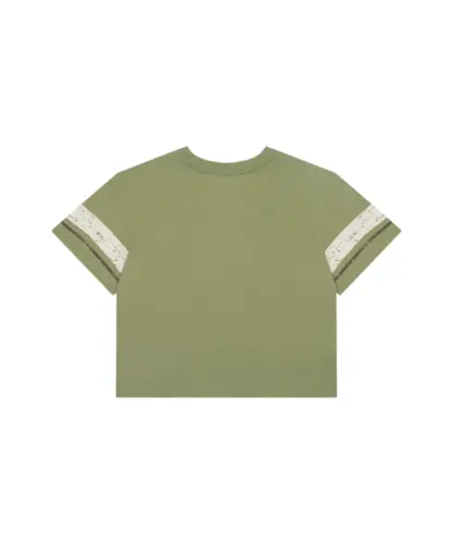 Camiseta Vans Feminina Off The Wall Crop Crew Soft Sage