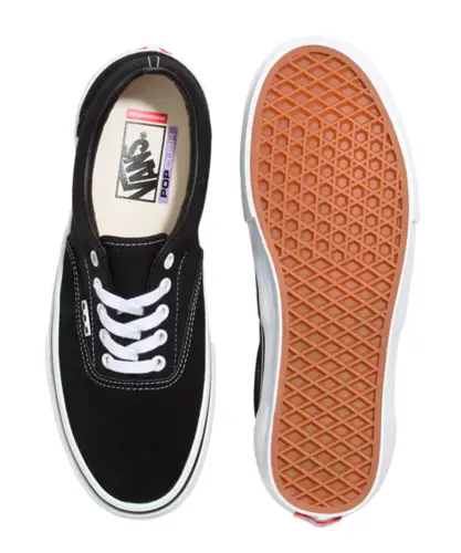 Tênis Vans Skate Era Black White - Tênis Vans Skate Era Black