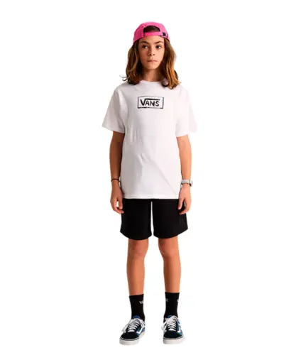 Camiseta Vans Kids On Canvas T-Shirt White