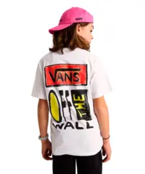 Camiseta Vans Kids On Canvas T-Shirt White