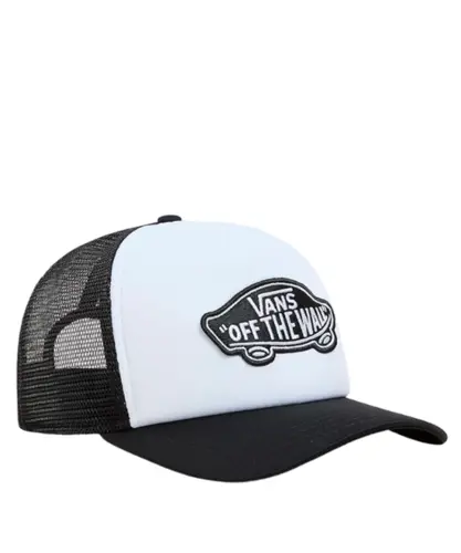Boné Vans Classic Patch Curved Bill Trucker Black White
