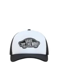 Boné Vans Classic Patch Curved Bill Trucker Black White