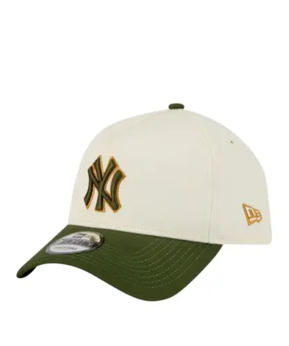 Boné New Era 940AF Q126 New York Yankees Metallic Off White