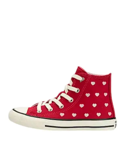Tênis Chuck Taylor All Star In Love Juvenil Cano Alto Vermelho