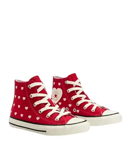 Tênis Chuck Taylor All Star In Love Juvenil Cano Alto Vermelho