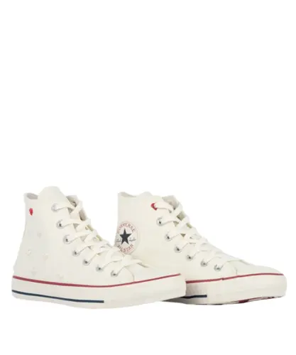 Tênis Converse Chuck Taylor All Star Hi Chucks In Love Amendoa Grena Marinho