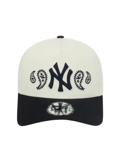 Boné New Era 9Forty New York Yankees Paisley Off White