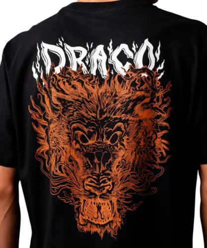 Camiseta MCD X Bailon Regular Draco Preto