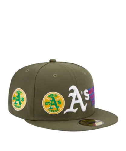 Boné New Era 59FIFTY Oakland Athletics Olive World Series