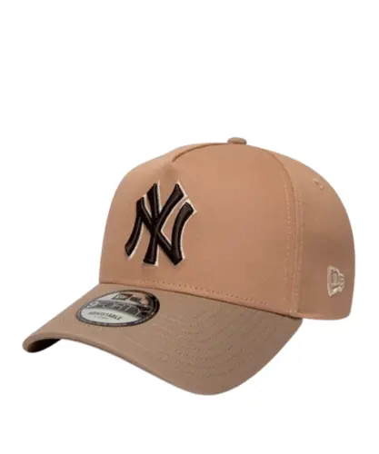 Boné New Era 9FORTY A-Frame New York Yankees Mocha Mousse Marrom